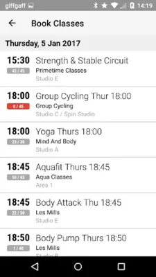 Mytime Active android App screenshot 1